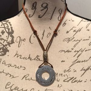 Handmade Leather Strap Necklace